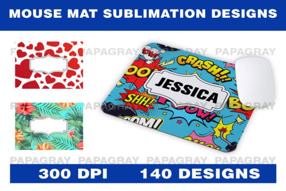 140 Mouse Mat Templates: Your Sublimation Shortcut