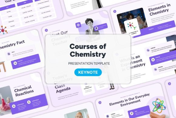 Courses of Chemistry - Keynote Templates: Professional Creative Design