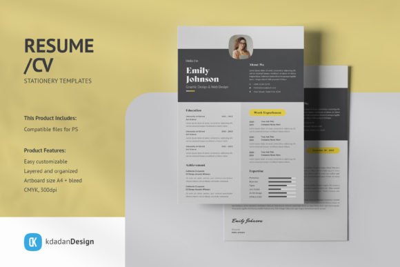 Elevate Your Application with Resume/CV PSD Design Templates Vol 10.2