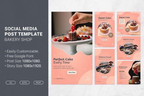 Elevate Your Bakery's Feed with These Templates