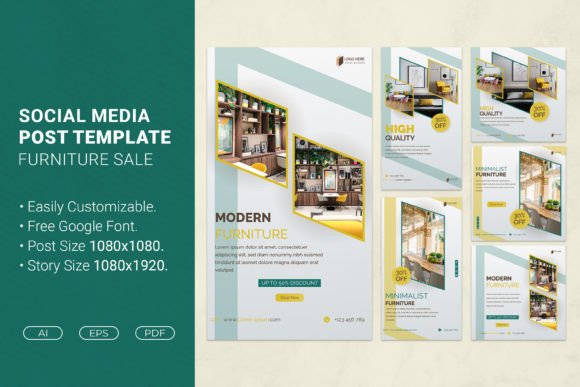 Elevate Your Promotions with Modern Furniture Sale Templates