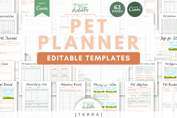 Organize Pet Care with TERRA Canva Templates
