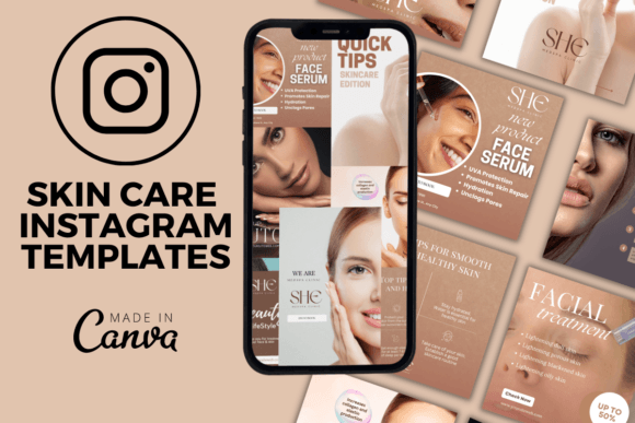 Skin Care Social Media Templates: Your Visual Branding Toolkit