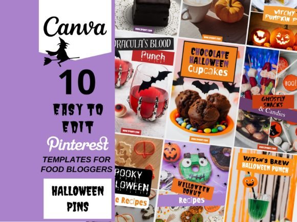 Spooky-Cool Halloween Pinterest Templates for Canva