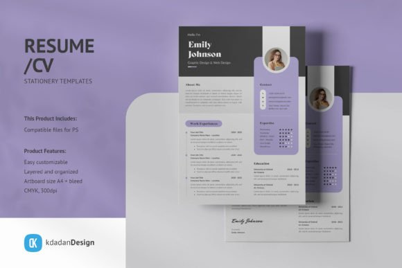 Streamline Your Job Hunt with Resume/CV PSD Design Templates Vol 09.2