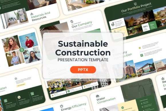Sustainable Construction: Professional PPT Templates for Impact