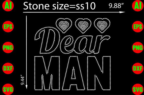Unleash Your Creativity with Dear Man Rhinestone Templates