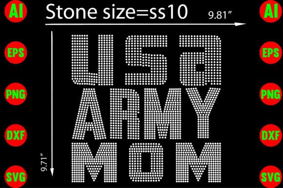 USA Army Mom Rhinestone Templates: A Designer's Guide