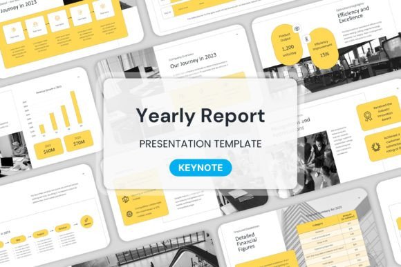 Yearly Report - Keynote Templates for Polished Business Presentations